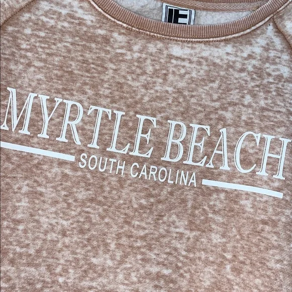 Myrtle Beach Women's Tan Sweatshirt Crewneck medium - Picture 2 of 3